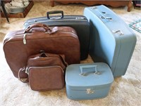 5pcs Vintage Luggage
