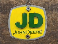 John Deere 3-D Metal Sign