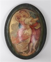 Vintage Wall Plaque of Dancing Man and Woman
