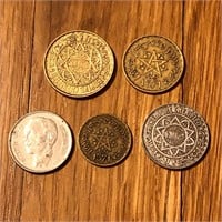 (4) Mixed Morocco Coins