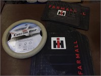 IH Farmall Floor Mats and Steering Wheel Cover