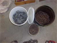 Miscellaneous Buckets of Tire Chains