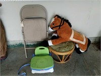 FOLDING CHAIR, HORSE, FISHER PRICE BOOSTER SEAT