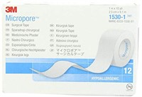 3M Micropore Paper Tape - 1 x 10 Yds - Box 12