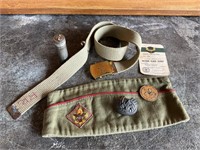Vintage Boy Scout Lot / Hat Match Holder Misc