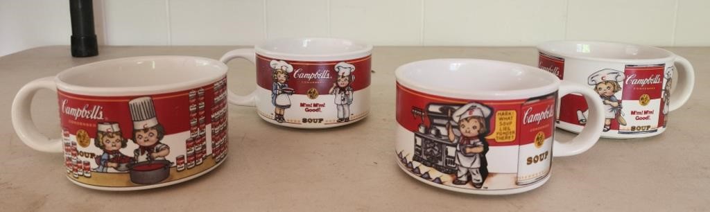 Set of 4 Campbell's soup mugs