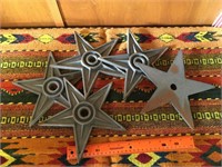 Lot of 5 metal stars