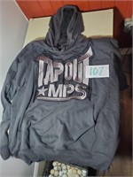 4XL TAP OUT HOODED SWEATSHIRT, LIKE NEW