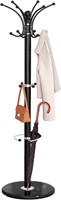 Marble Base Coat Rack with Hooks  Umbrella Holder