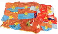 POST- WAR NVA & VIETCONG FLAGS & BANNERS LOT OF 25