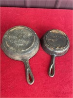Antique cast-iron skillets