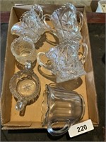 Assorted Clear Glass Items