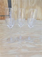 1 Dozen Korbel Champagne Flutes