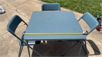 Cosco Card Table & 3 Chairs