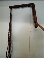 Corner macrame hanger