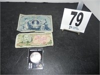 Foreign Currency & American Eagle Silver Dollar