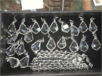 LOT OF CRYSTAL PRISMS & CHAIN PRISMS