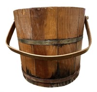 Wooden Bucket w’ Handle