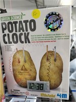 potato clock (new) and Homer Simpson ornament