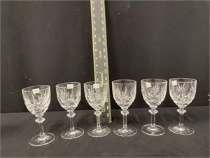 Set of 6 Gorham Crystal Goblets