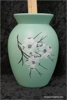 1961 McCoy "Springwood" 9 1/4" Green Vase