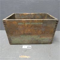 Remington Shotgun Shell Ammo Wooden Box