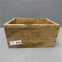 Remington Small Arms Ammuntion Wooden Box