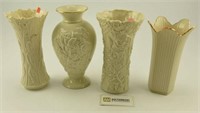 Lot #586 - (4) Lenox vases: rose medley, rose