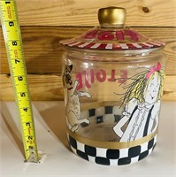 Vintage Glass Eloise Cookie Jar