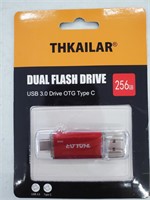 256GB DUAL FLASH DRIVE USB 3.0 TYPE C