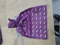 Box of 200 Polybags Purple/Silver Gift Bags 13.25"