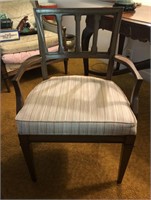 Vntg Set of Regency Upholstered Dining Room Chairs