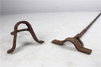 (2) Old Cattle Branding Irons