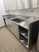 SS WORK STATION SINK ICE BIN STORAGE