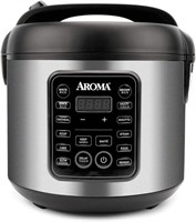 Aroma Rice & Grain Cooker, 10 cup, Stainless Steel