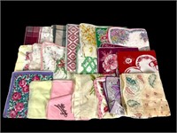 Twenty Vintage Handkerchiefs