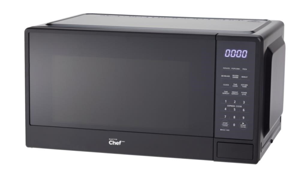 MASTER CHEF COUNTERTOP MICROWAVE 1.1-CU.FT. MATTE