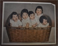 Early Dione Quintauplets Photograph 1930s
