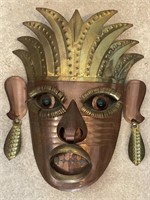 Wall Mask (Metal - tin/brass/copper?)