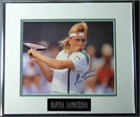 Martina Navratilova Tennis Signed & Framed Photo
