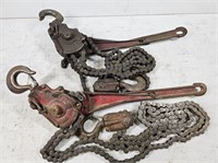(2) Coffing Chain Hoists