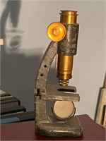 Vintage Small Metal Microscope