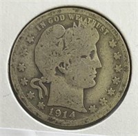 1914D Barber Quarter