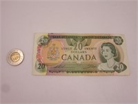 Billet 20$ Canada 1979