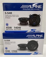 Alpine S-S40 and S-S50 Coaxial 2-Way Speaker