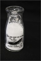 WWII Buy War Bonds Milk Bottle