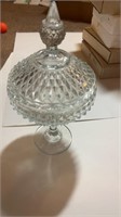 Vintage  Indiana Glass 11.5” Candy Dish