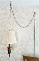 Vintage Brass Hanging Lamp