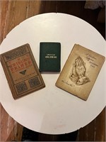 3 Antique and Vintage Books
