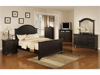 Elements Queen Brook Black 5pc Bedroom Suite